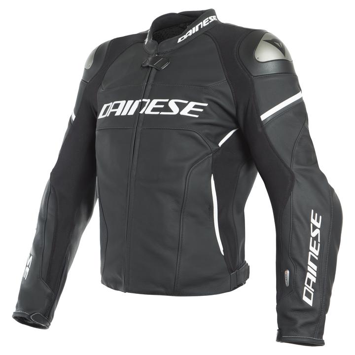 Dainese Racing 3 D-Air Perforated Jacket Black Matt White